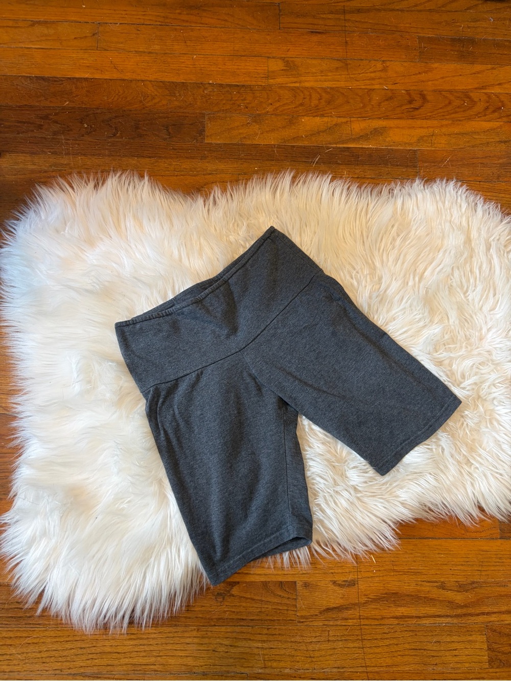 Olivia Rae Charcoal High-Waist Bike Shorts